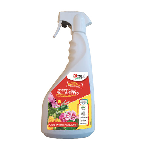 Insetticida pronto uso a base di piretrine per piante Zapi Insetticida Multinsetto 750 ml