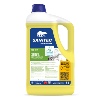Detergente per lavaggio manuale stoviglie Sanitec Stovil Green Power 5 lt