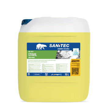 Detergente per lavaggio manuale stoviglie Sanitec Stovil Green Power 15 lt