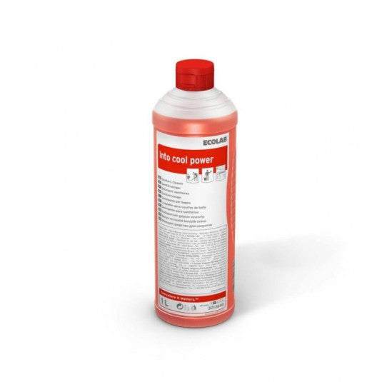 Detergente anticalcare per sanitari e superfici Ecolab Into Cool Power 12x1 litro