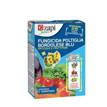 Fungicida a base di solfato di rame per orto e frutteto Zapi Poltiglia Bordolese Blu WG 25 g