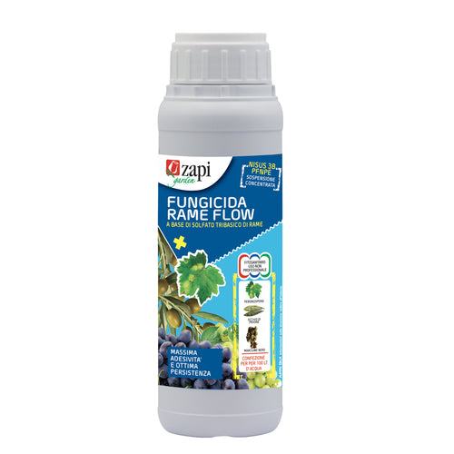 Fungicida liquido a base di rame per orto e frutteto Zapi Fungicida Rame Tribasico Flow 500 ml