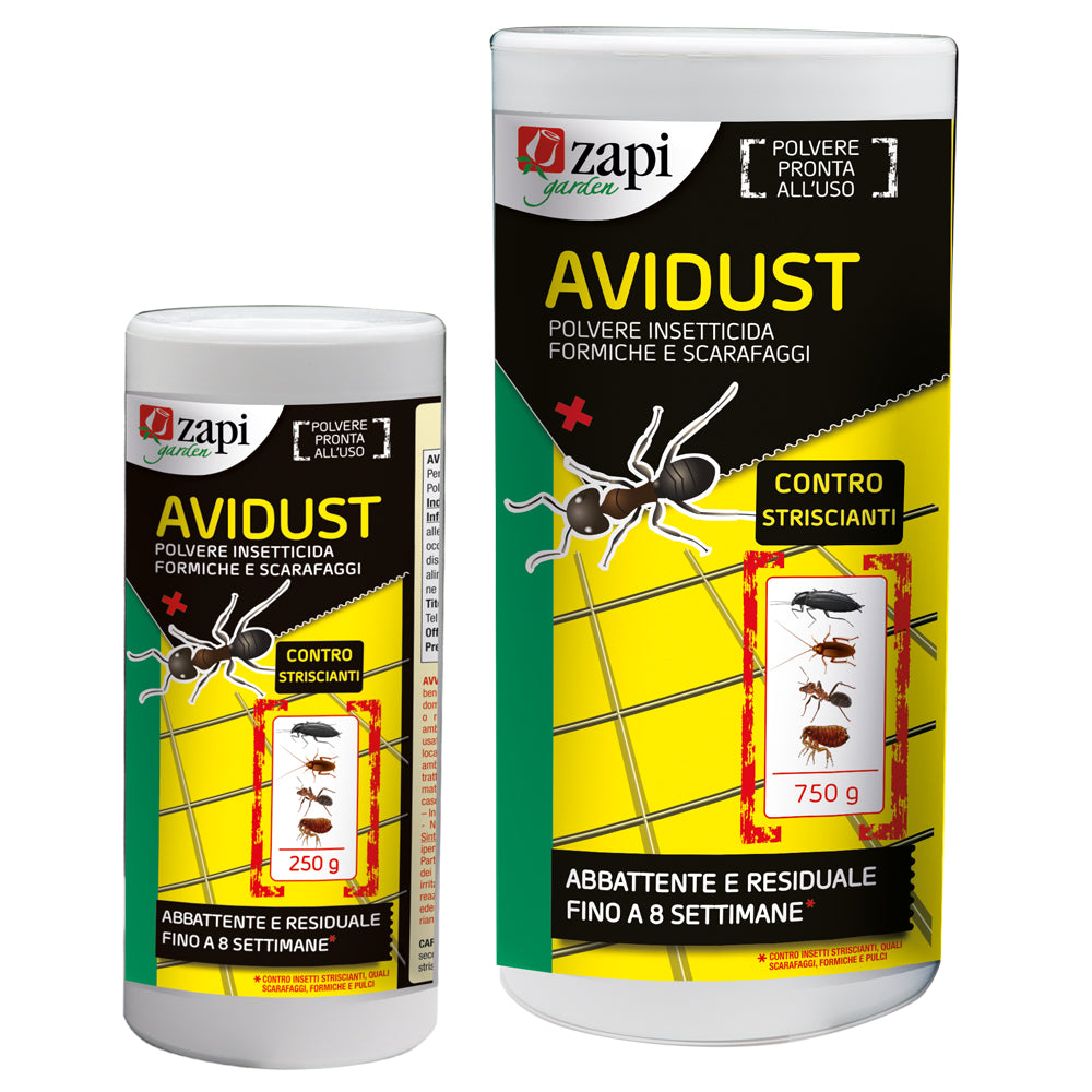 Insetticida in polvere per formiche, scarafaggi e pulci Zapicid Avidust 250 g