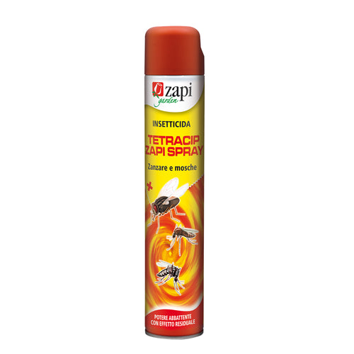 Insetticida spray per mosche, zanzare e insetti vari Zapi Tetracip Spray 500 ml