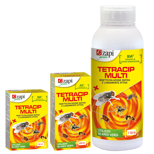 Insetticida concentrato per mosche, zanzare e vespe Zapi Tetracip Multi 5 litri