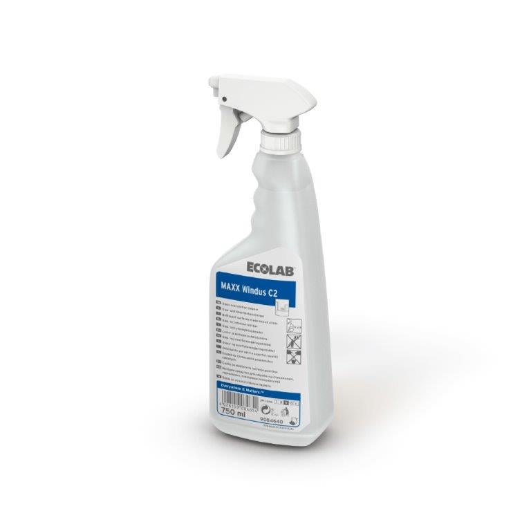 Detergente Ecolabel per vetri e superfici Ecolab MAXX Windus C2 750 ml