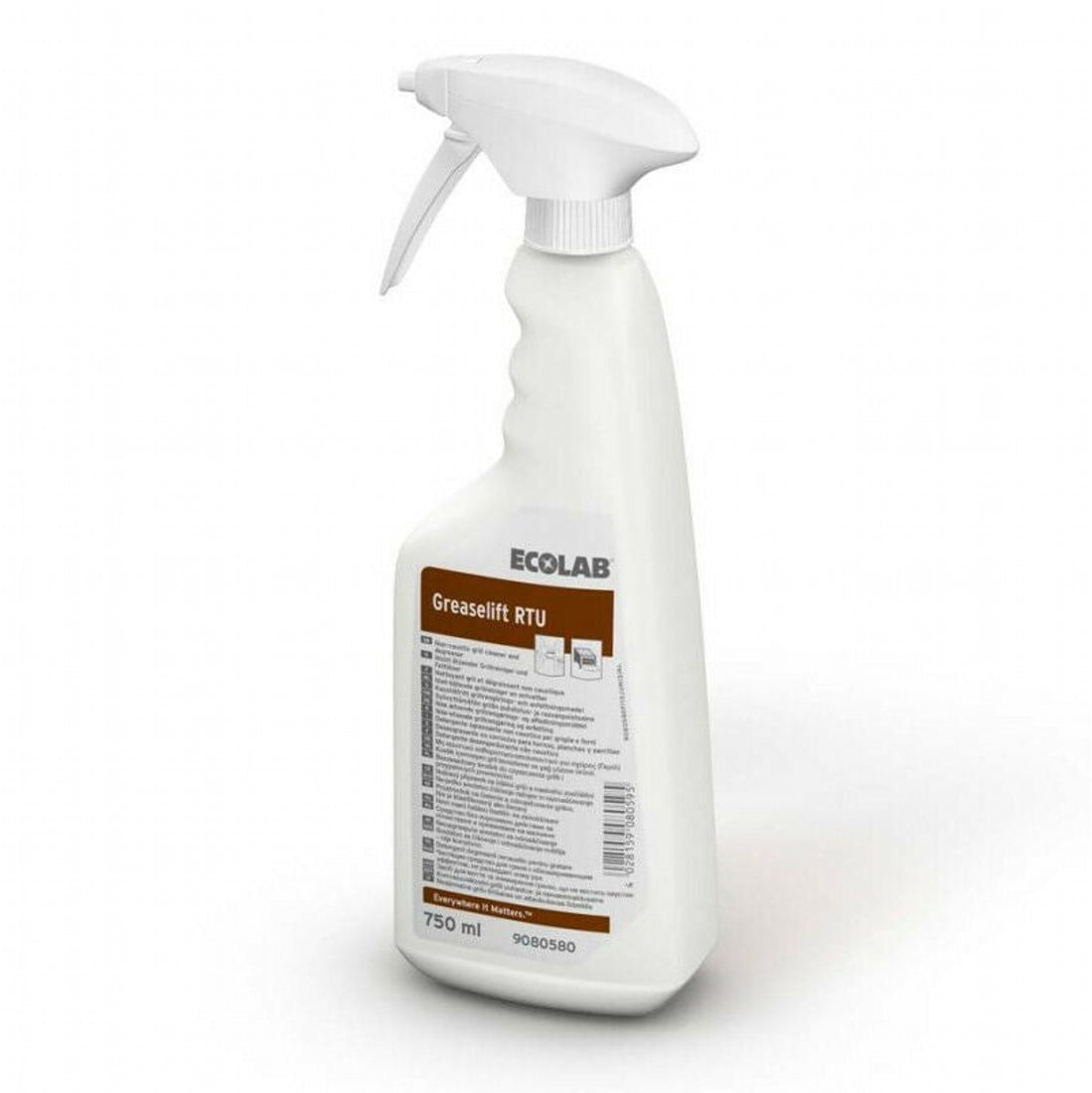 Sgrassante superconcentrato per piastre e forni Ecolab Greaselift RTU 750 ml