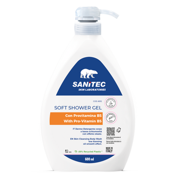 Docciaschiuma delicato Sanitec Soft Shower Gel 6x600 ml