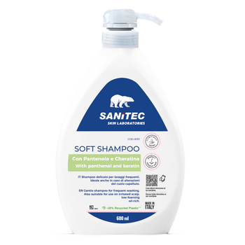 Shampoo delicato Sanitec Soft Shampoo 6x600 ml