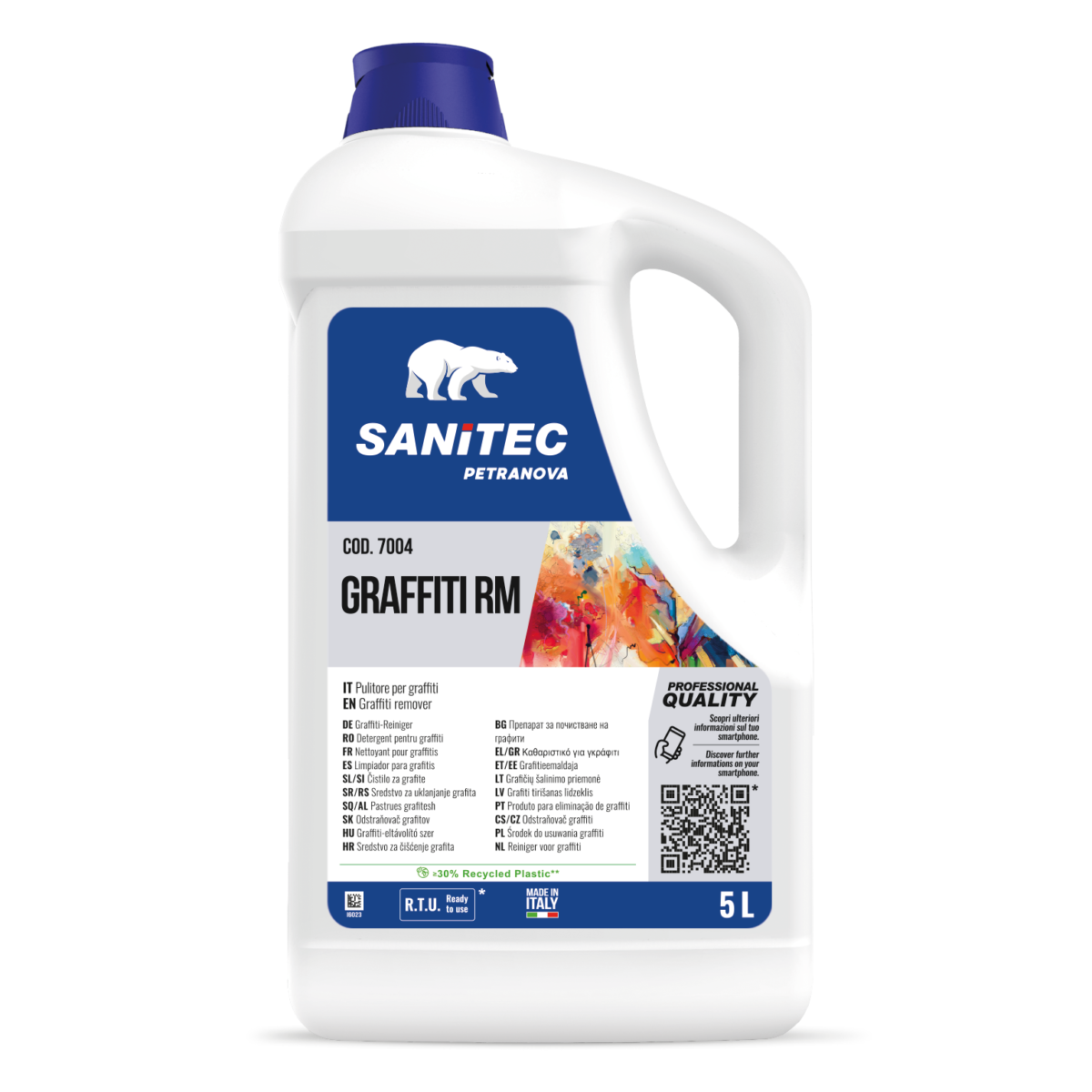 Rimuovi graffiti e vernici Sanitec Graffiti RM 5 litri