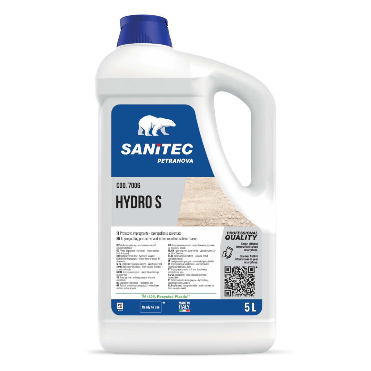 Additivo protettivo a base solvente Sanitec Hydro S 5 litri