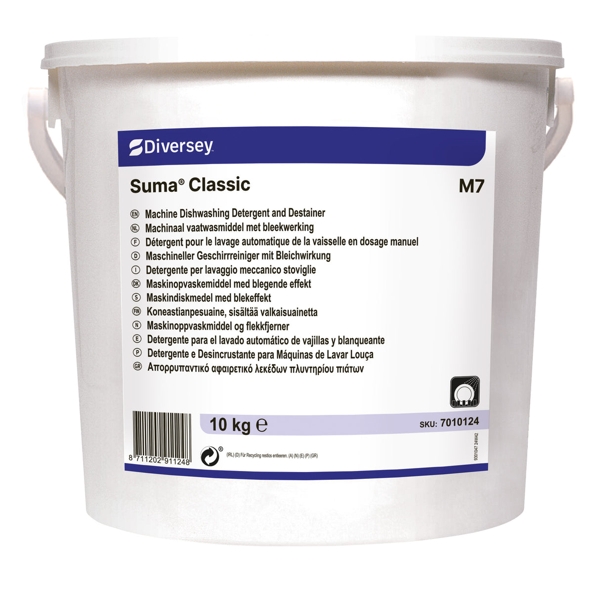 Detergente clorinato in polvere Diversey Suma Classic M7 10 kg