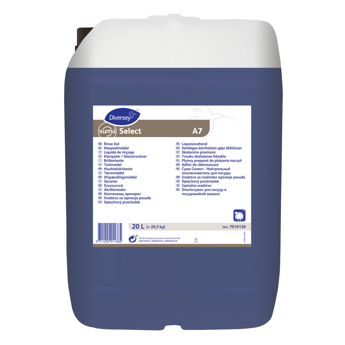 Brillantante neutro concentrato Diversey Suma Select A7 20 litri