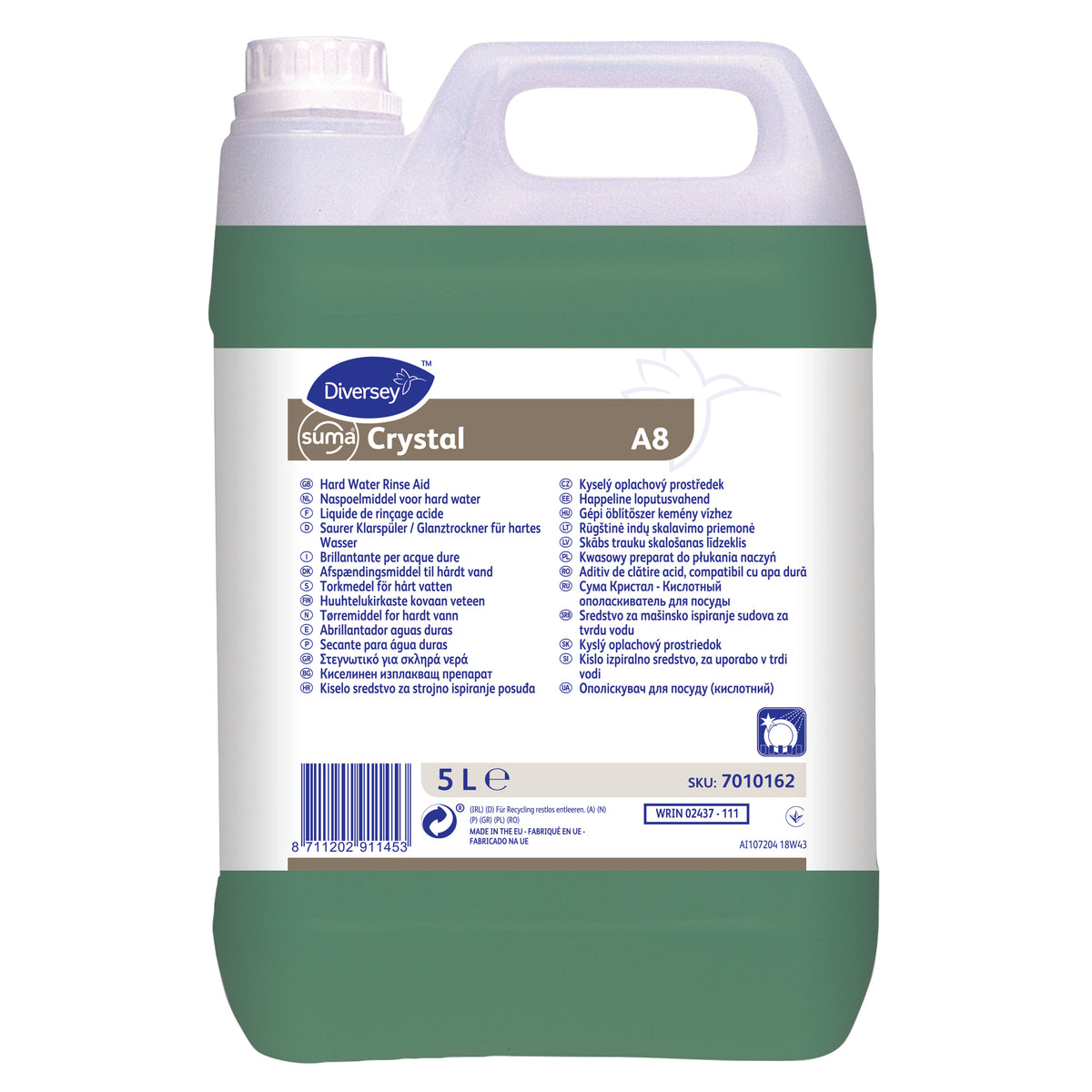 Brillantante acido Diversey Suma Crystal A8 5 litri
