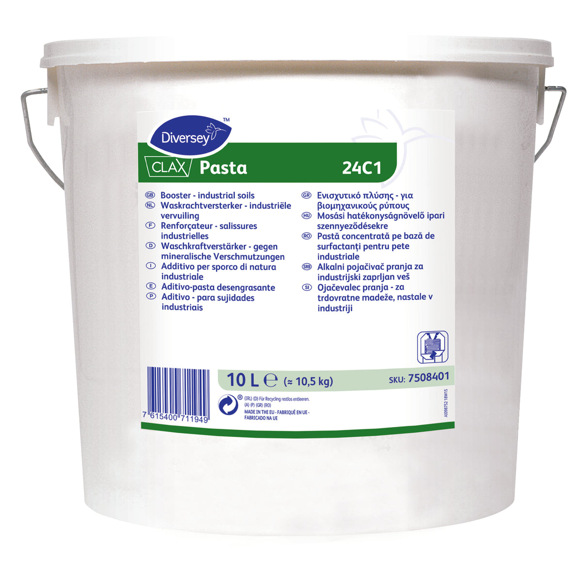 Tensioattivo concentrato in pasta Diversey Clax Pasta 24C1 10 kg