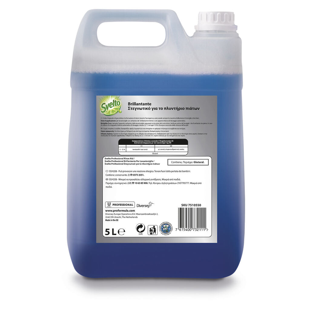 Brillantante liquido per lavastoviglie Svelto Brillantante 5 litri