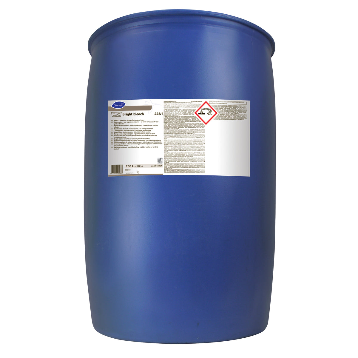Candeggiante ossigeno per capi colorati Diversey Clax Bright bleach 44A1 200 litri