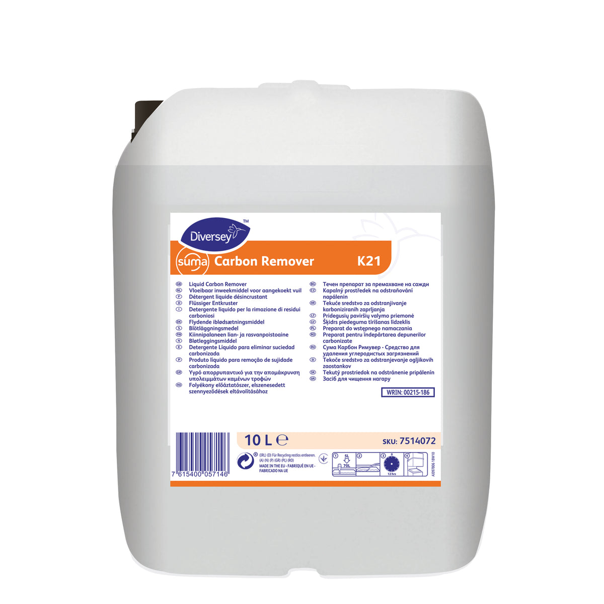 Liquido per ammollo sporchi pesanti Diversey Suma Carbon Remover K21 10 litri