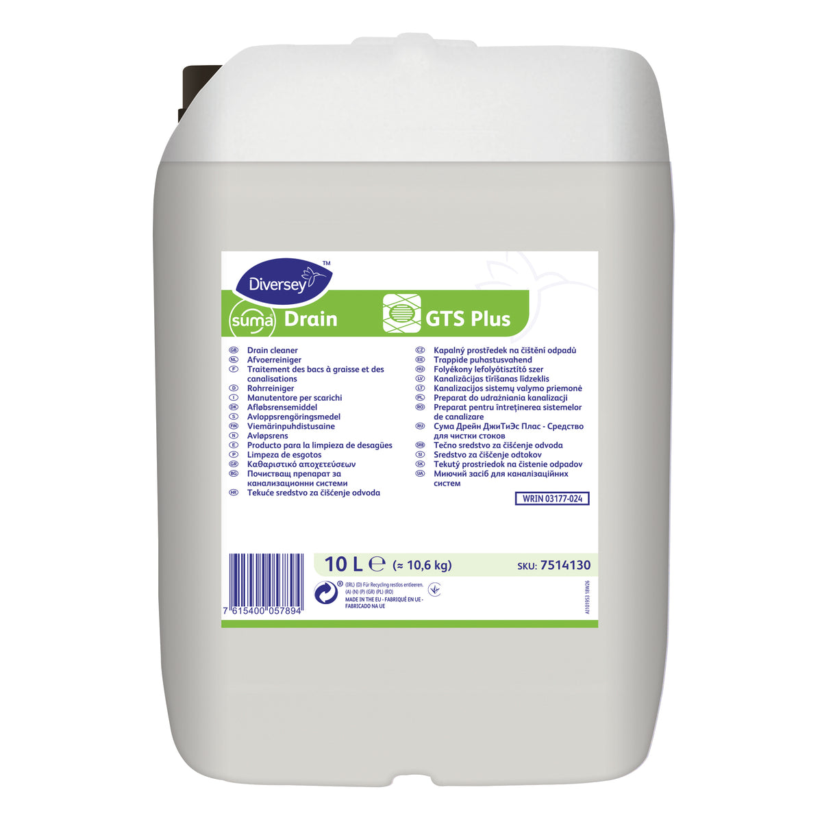 Manutentore biologico per scarichi Diversey Suma Drain GTS Plus 10 litri