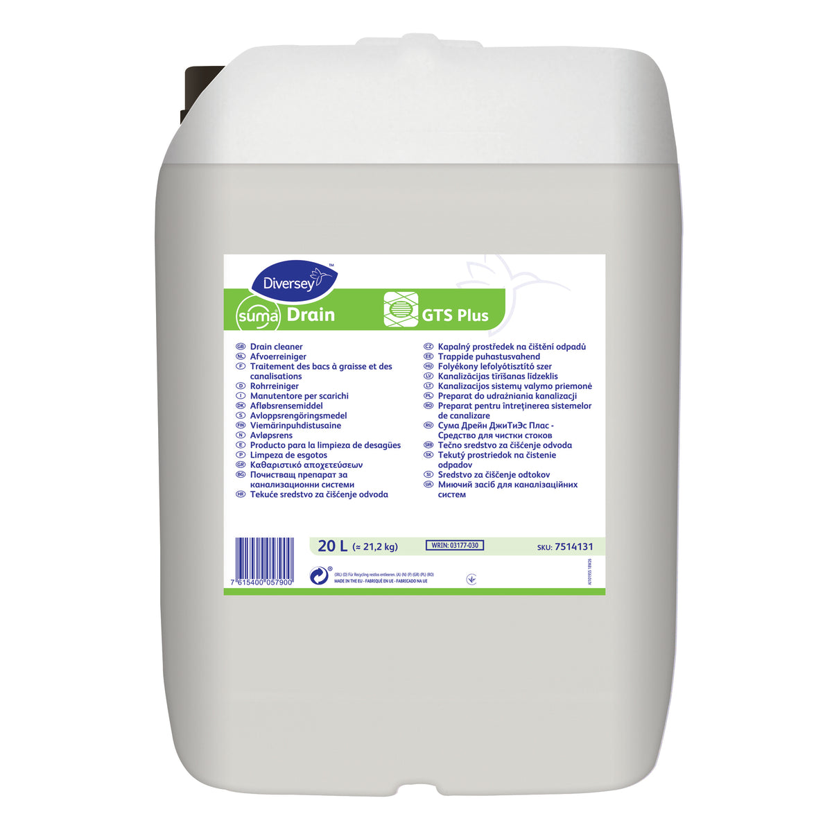 Manutentore biologico per scarichi Diversey Suma Drain GTS Plus 20 litri