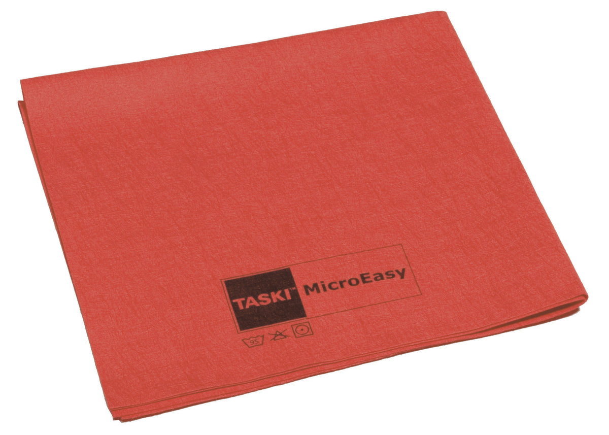 Panno in microfibra tessuta-non-tessuta Diversey TASKI MicroEasy 38 x 37 cm Rosso 1 pezzo