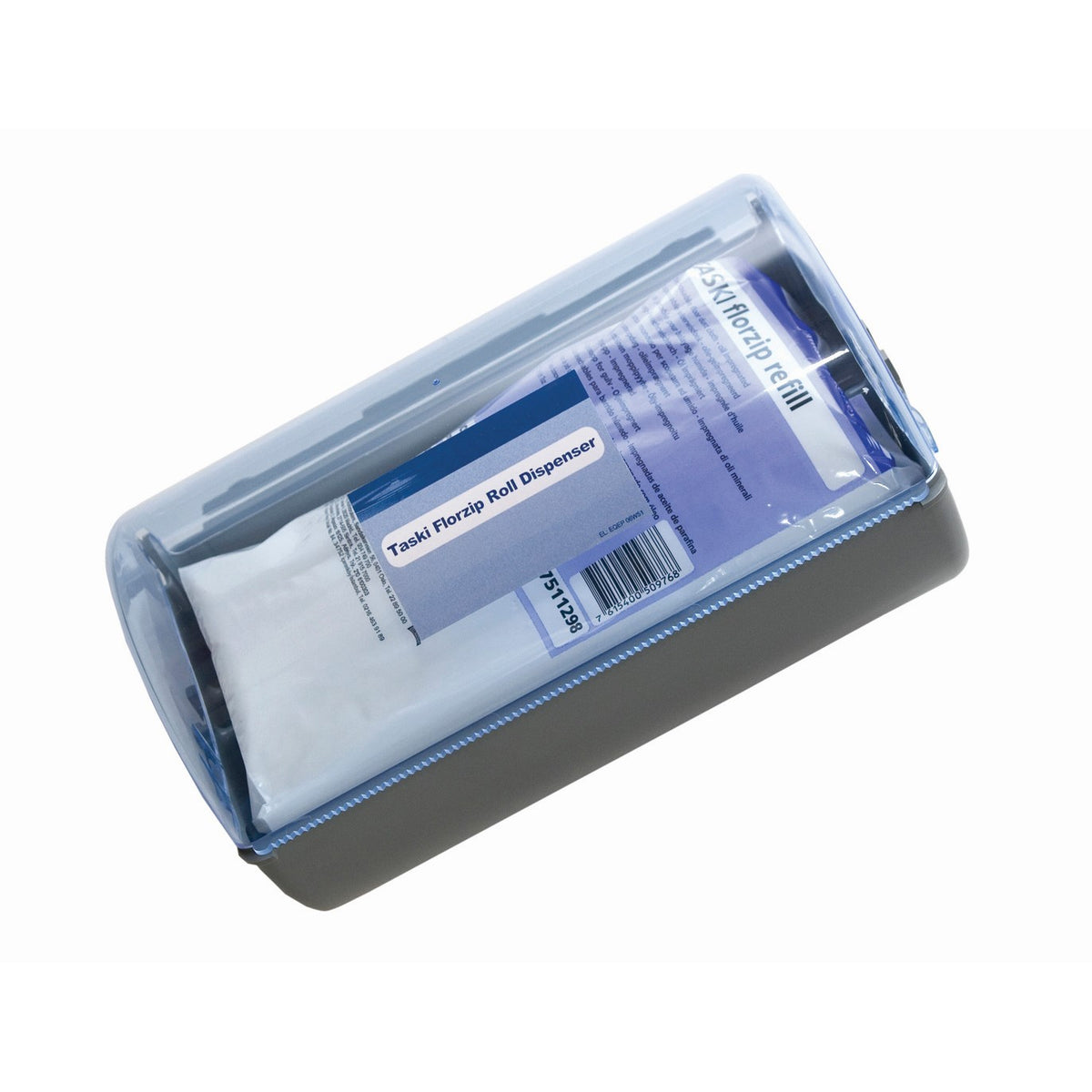 L’unico dispenser per minigarze preimpregnate monouso Diversey TASKI Florzip Roll Dispenser