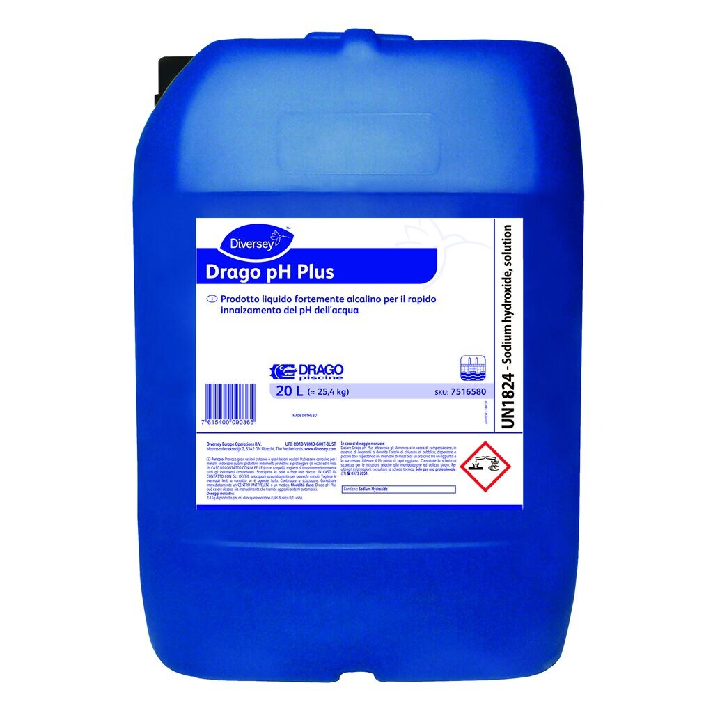 Riequilibratore del pH Diversey Drago PH Plus 20 litri DISPONIBILE IN 7 GIORNI LAVORATIVI