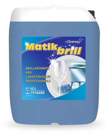 Brillantante per il risciacquo in lavastoviglie Diversey Matik Brill 10 litri