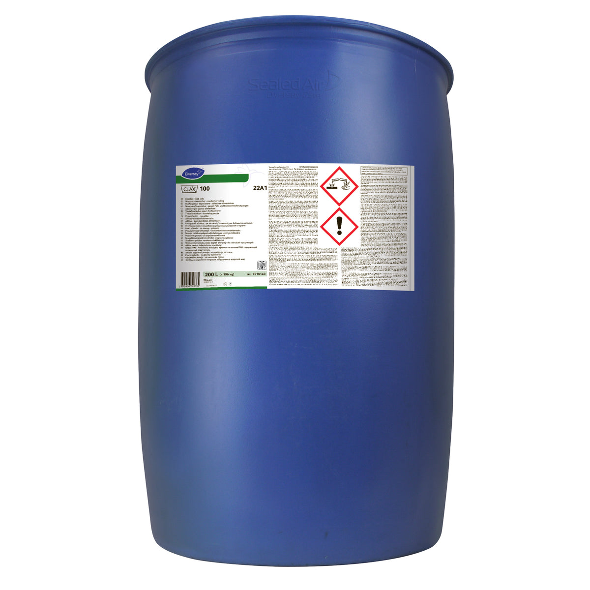Additivo per sporco alimentare Diversey Clax 100 22A1 200 litri
