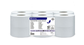 Carta igienica Mini Jumbo Diversey Toilet Roll Mini Jumbo Ultrasoft 145 m 12 pezzi