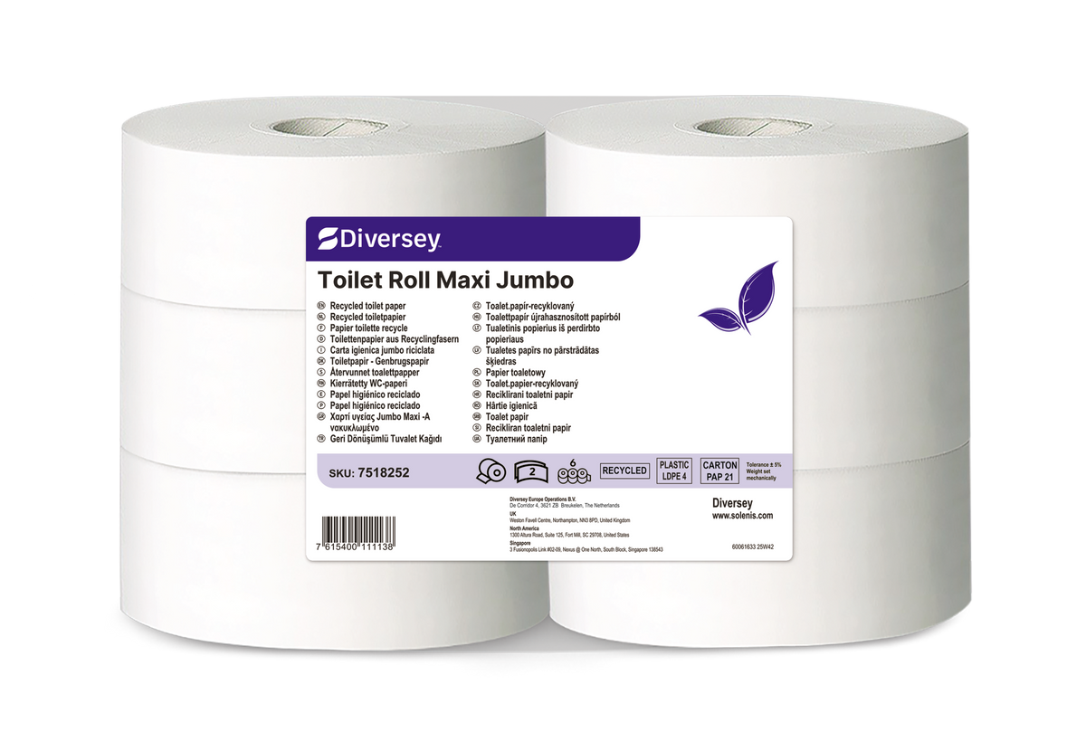 Carta igienica Maxi Jumbo Diversey Toilet Roll Maxi Jumbo 320 m 1 pezzo