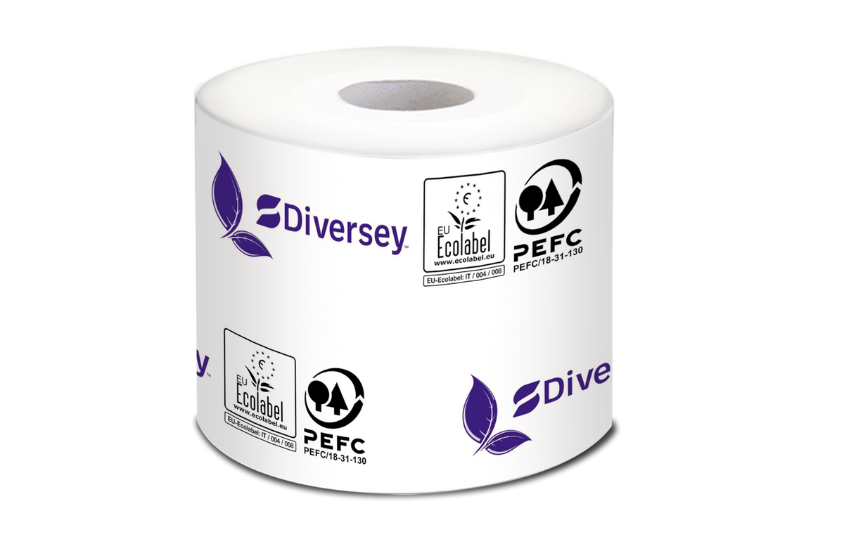 Carta igienica in rotolo Diversey Toilet Roll Hotel 19,95 m 24 pezzi