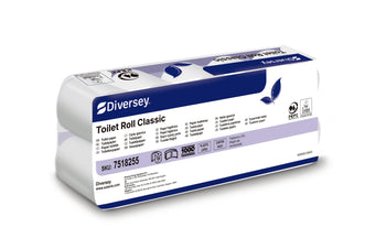 Carta igienica in rotolo Diversey Toilet Roll Classic 16,8 m 12 pezzi
