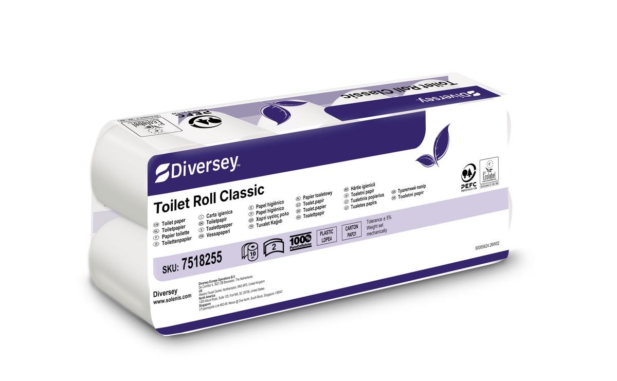 Carta igienica in rotolo Diversey Toilet Roll Classic 16,8 m 1 pezzo