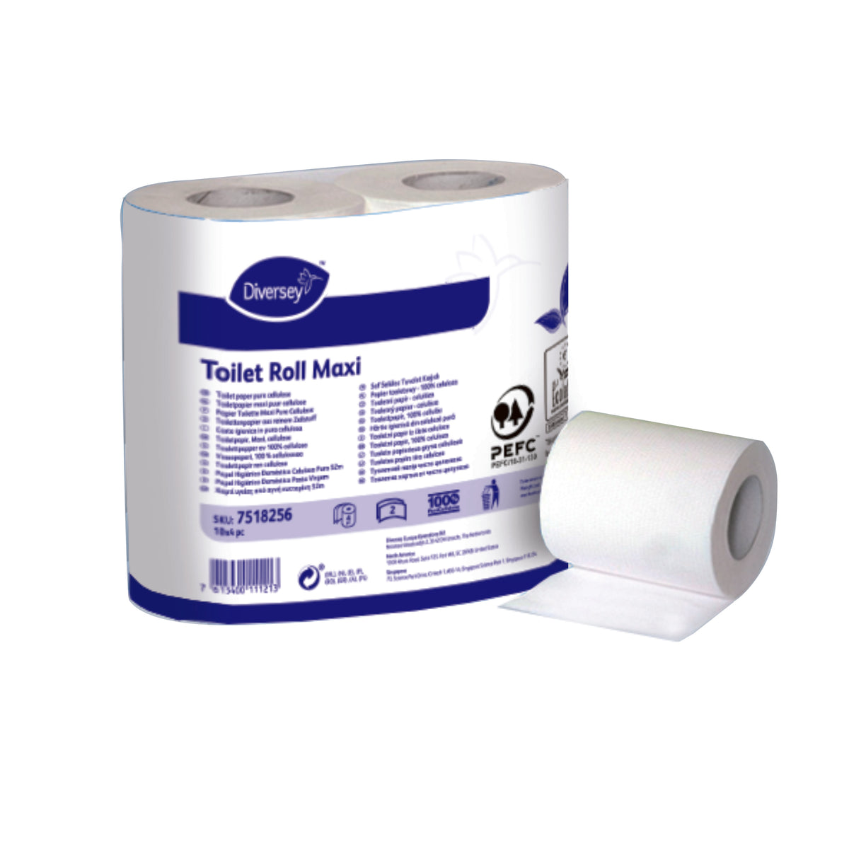 Carta igienica in rotolo Diversey Toilet Roll Maxi 52 m 10 pezzi
