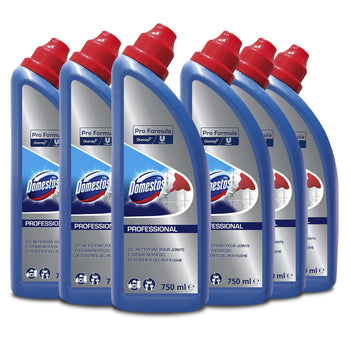 Detergente per pulizia fughe piastrelle Diversey Domestos Gel per Fughe 6X750 ml