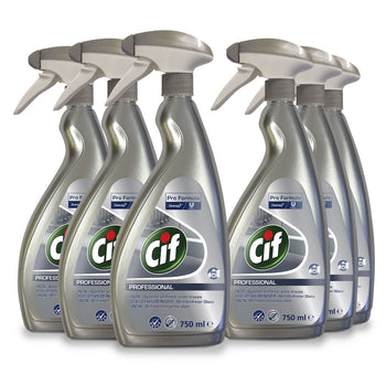 Detergente superfici in acciaio Diversey Cif Acciaio Inox 6x0,75 l