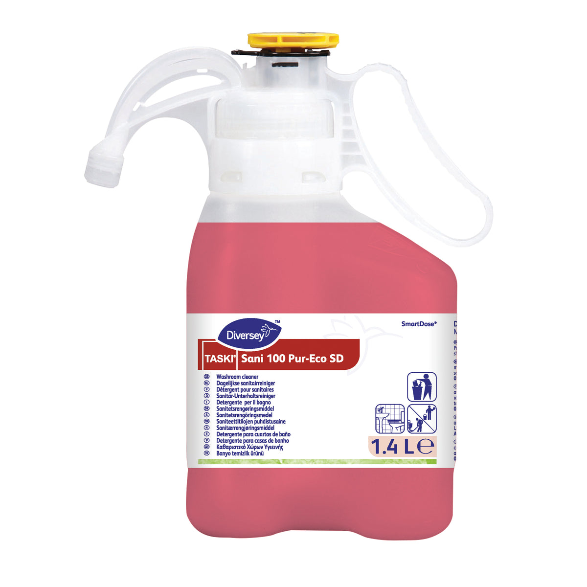 Detergente per il bagno in SmartDose Diversey TASKI Sani 100 Pur-Eco SD 1,4 litri