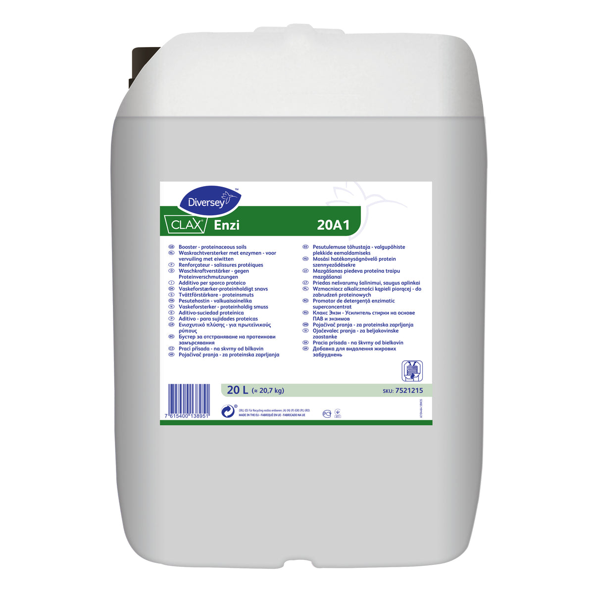 Detergente enzimatico per sporco proteico Diversey Clax Enzi 20A1 20 litri