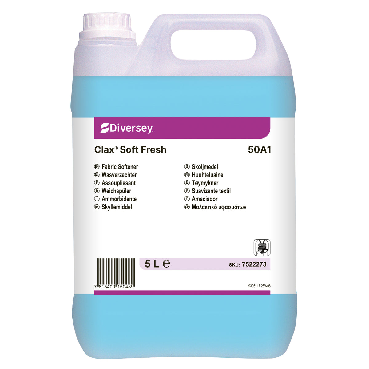 Ammorbidente Diversey Clax Soft Fresh 50A1 5 litri