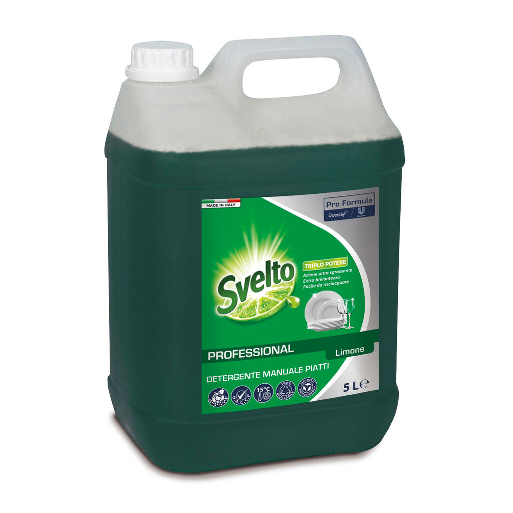 Detergente liquido per stoviglie Svelto Più Limone 5 litri