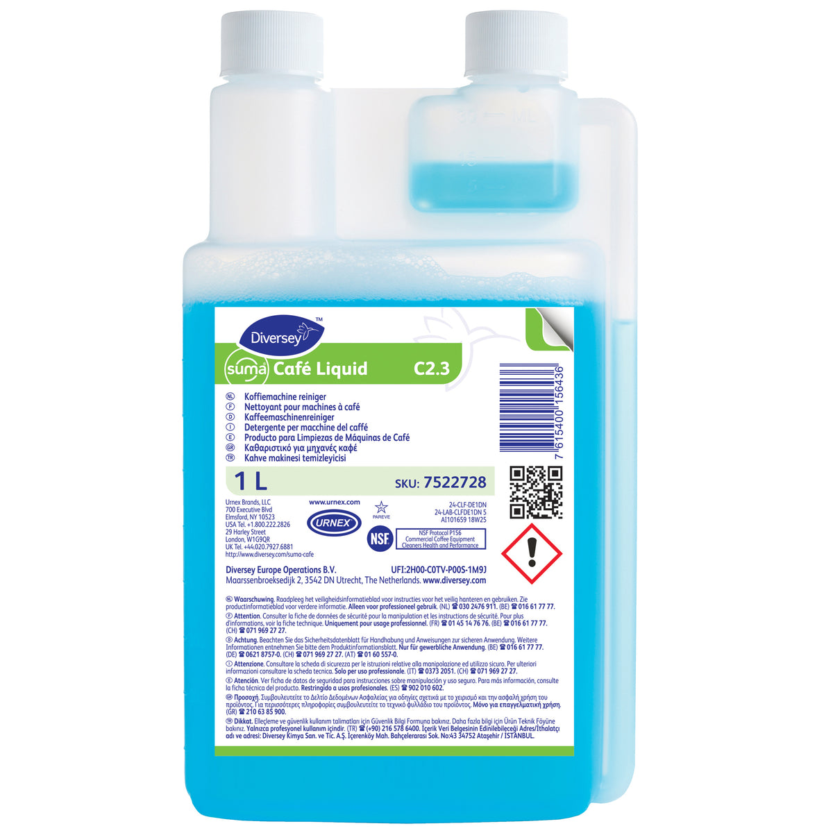 Detergente per macchine vending e bollitori Diversey Suma Café Liquid C2.3 1 litro