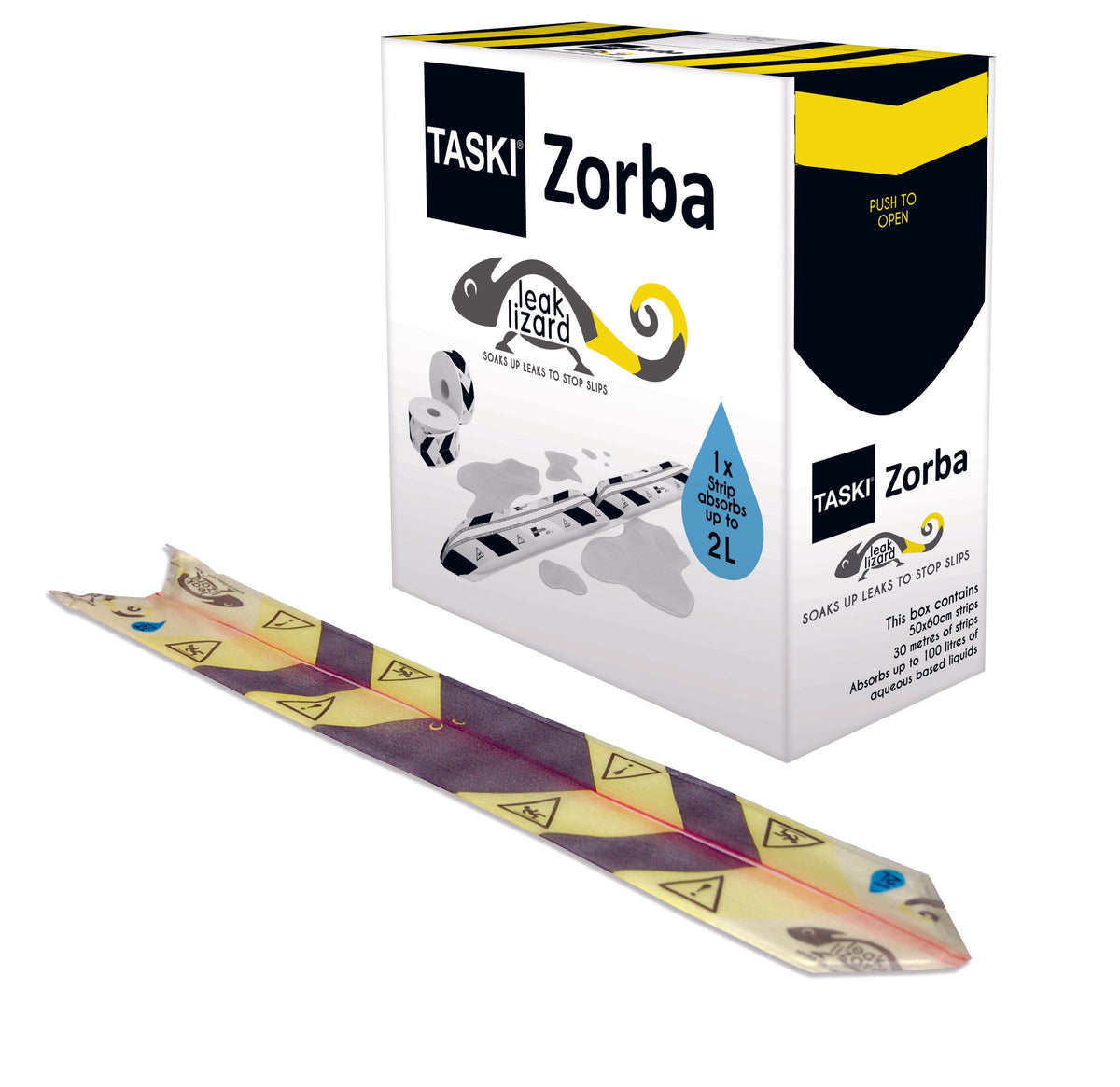 Striscia assorbente monouso per perdite Diversey TASKI Zorba Leak Lizard 50 x 60 cm DISPONIBILE IN 7 GIORNI LAVORATIVI