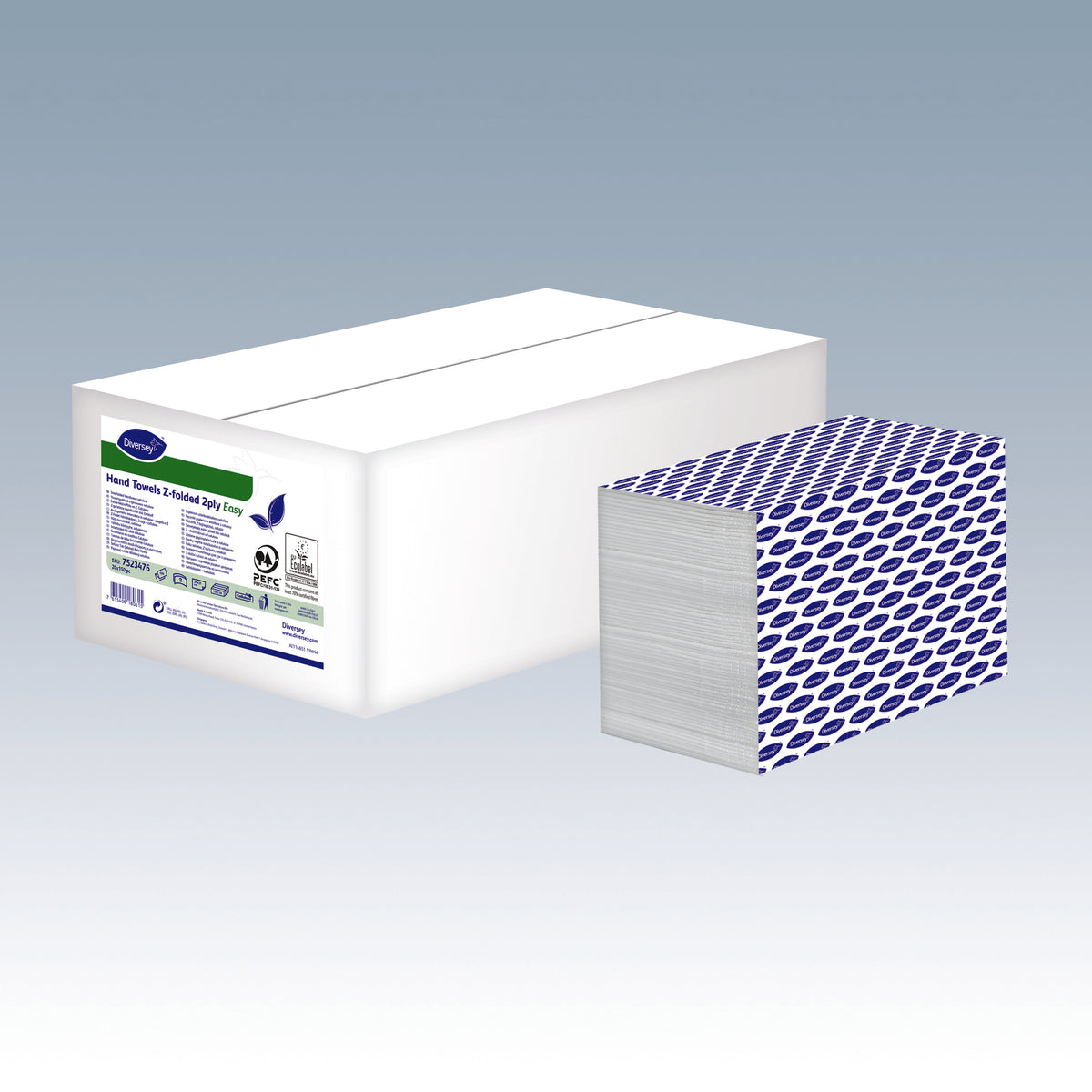 Asciugamani di carta piegati a Z Diversey Hand Towel Z-Folded Easy 21 x 24 cm 1 pezzo