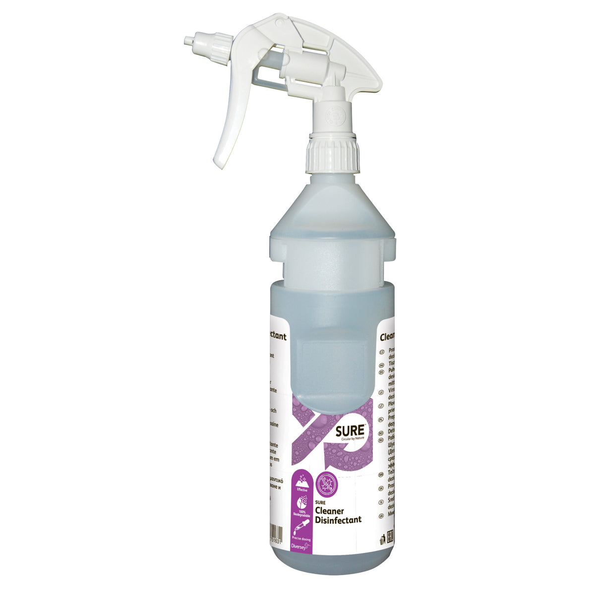 Kit bottiglie vuote da Divermite/Diverflow per SURE Cleaner Disinfectant 1 pezzo