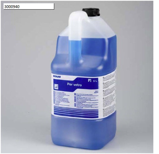 Detergente per vetri e superfici lavabili Ecolab Per Vetro 5 litri