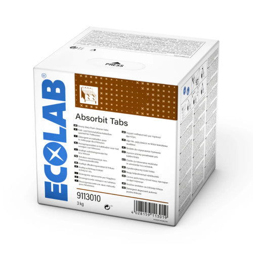 Pastiglie detergenti sgrassanti per friggitrici Ecolab Absorbit Tabs 60 pastiglie