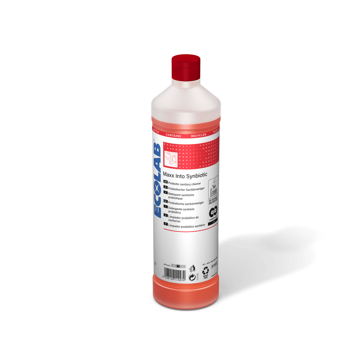 Detergente sinbiotico Ecolabel per sanitari e bagno Ecolab MAXX Into Synbiotic 1 litro