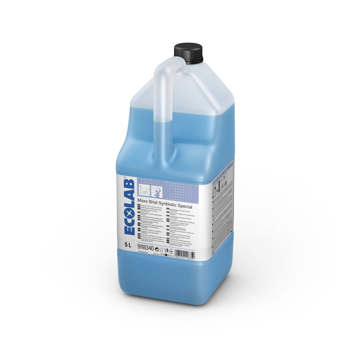 Detergente sinbiotico per superfici e vetri Ecolab MAXX Brial Synbiotic Special 5 litri