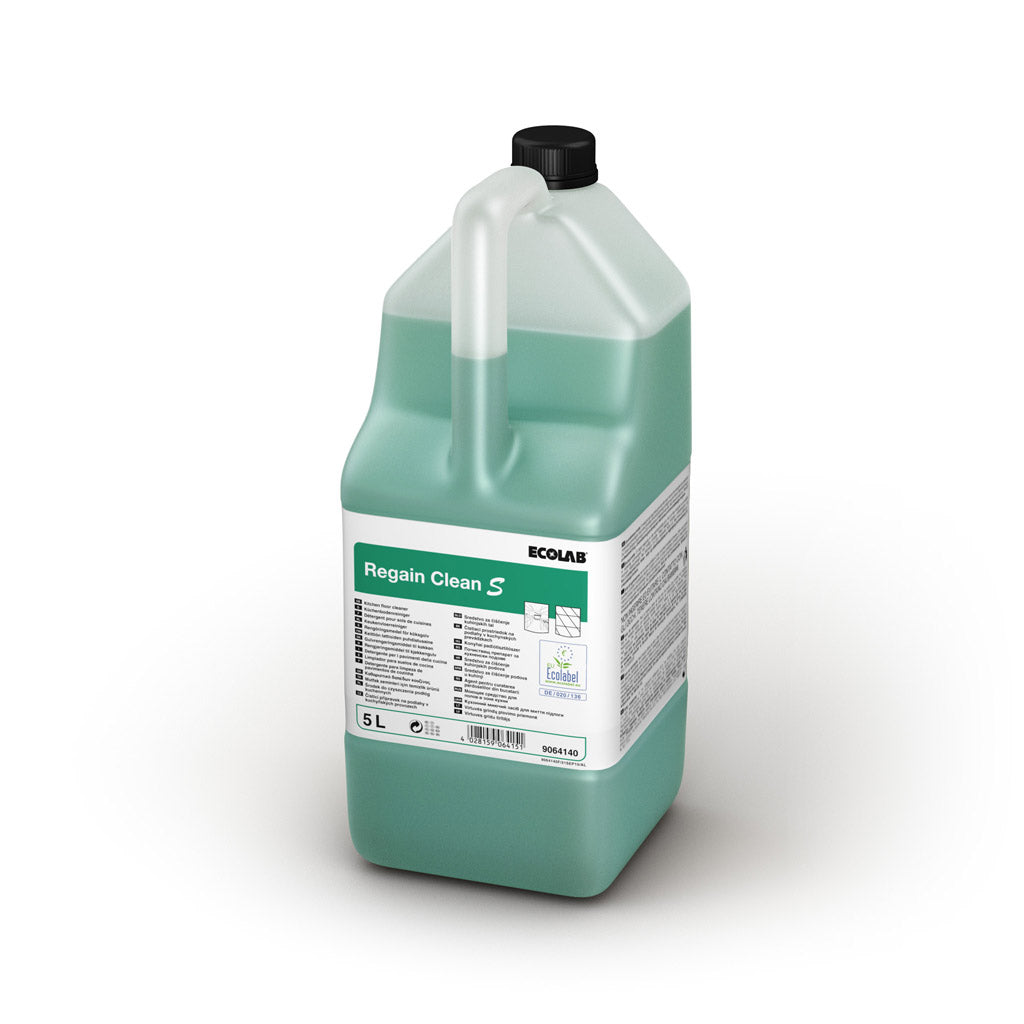 Detergente neutro Ecolabel per pavimenti della cucina Ecolab Regain Clean S 2x5 litri